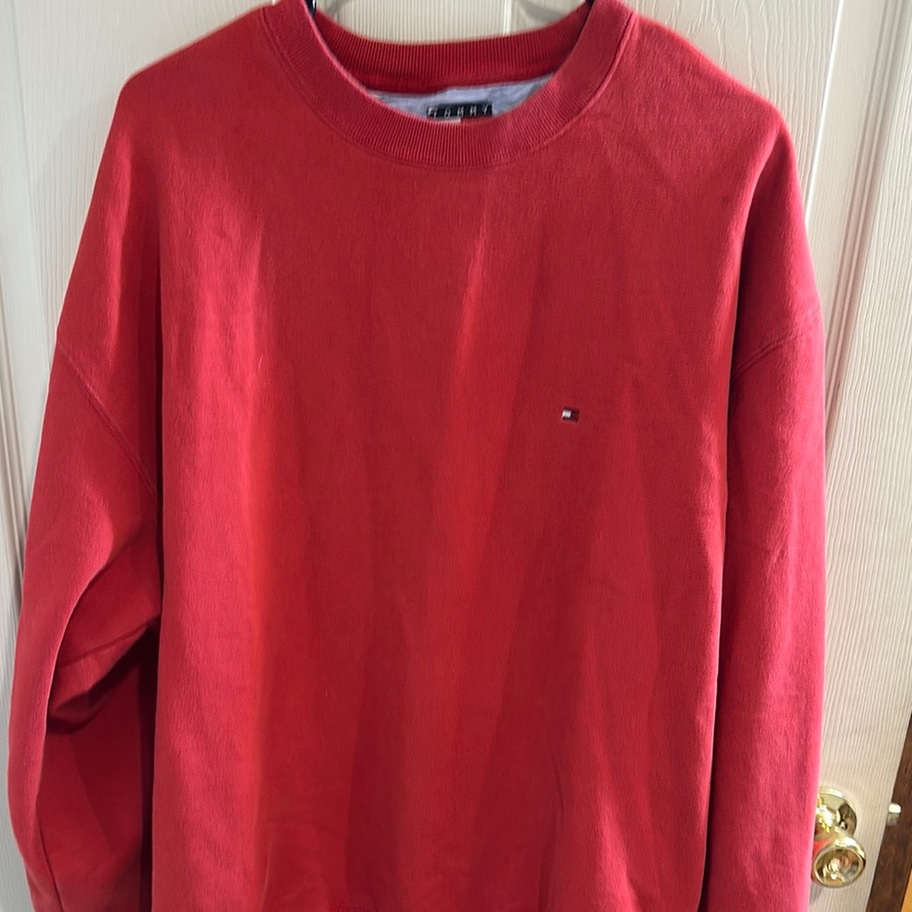 Tommy Hilfiger Red Crewneck Sweater